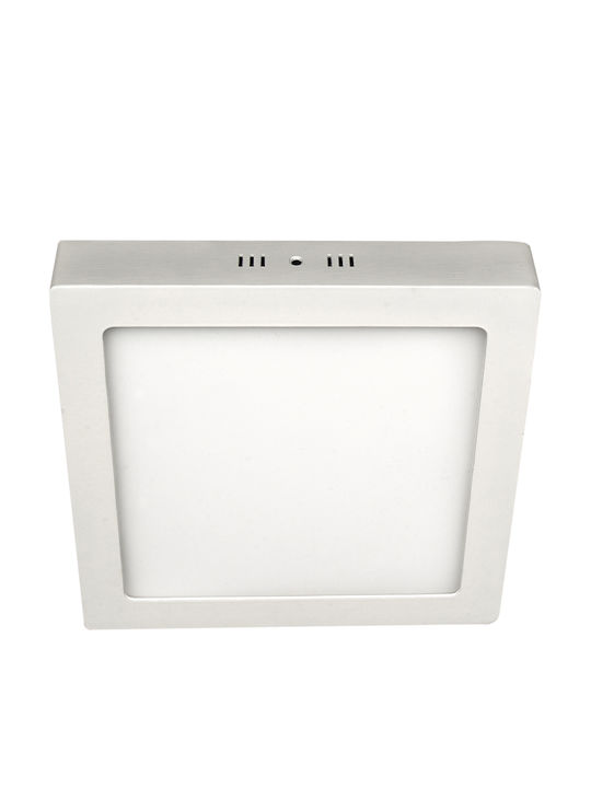 VK Lighting VK/04015/W/C Τετράγωνο Εξωτερικό LED Panel Ισχύος 18W με Φυσικό Λευκό Φως 22.2x22.2εκ. 